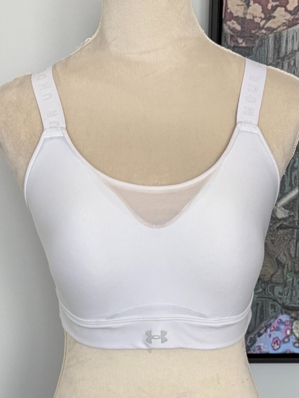 Under Armour White Continuum Sports Bra
